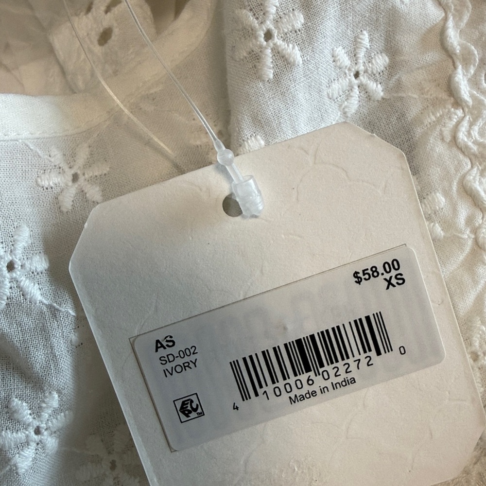 Altar'd State Cream Eyelet Ruffle Top - Picture 6 of 6